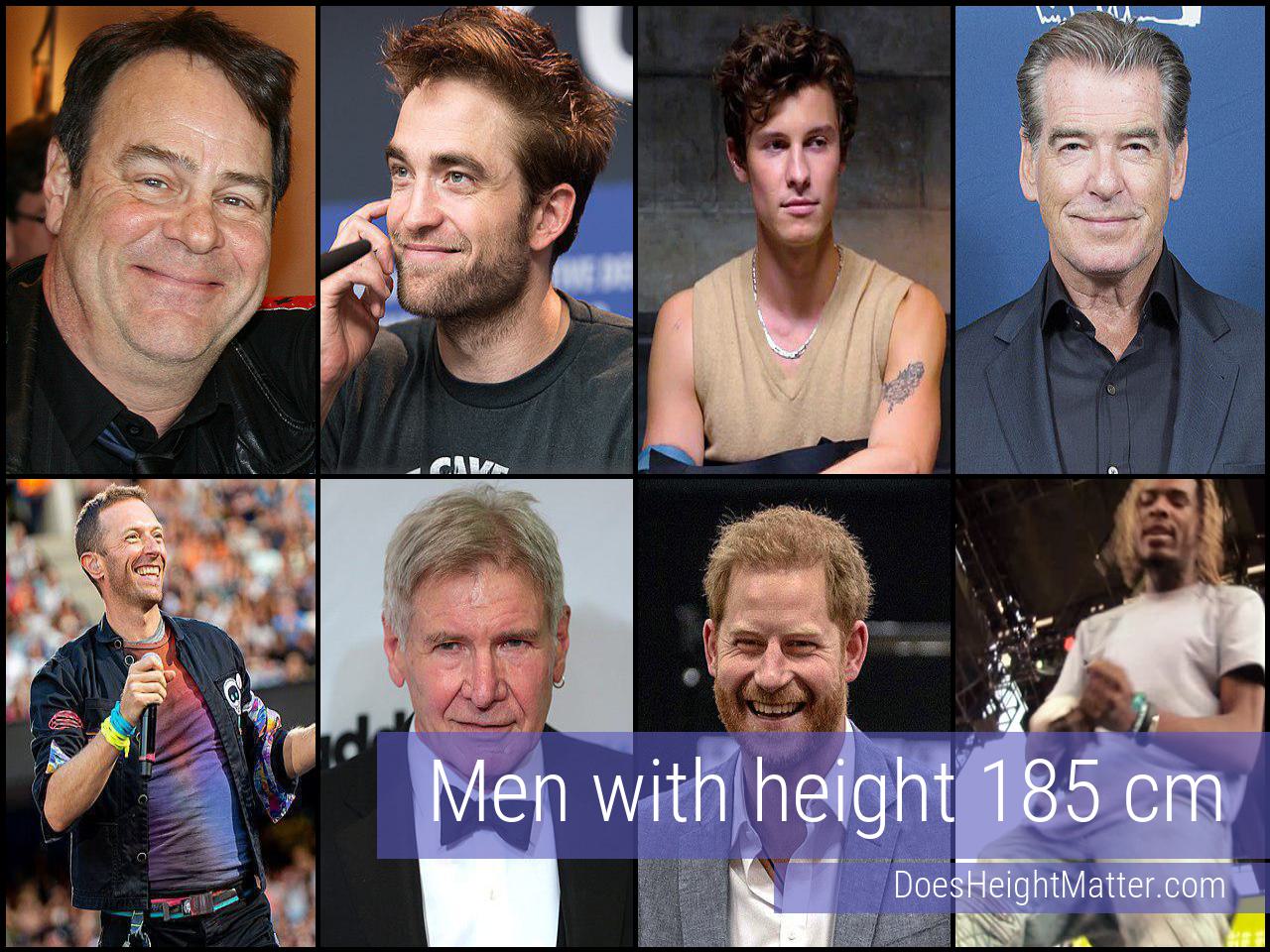 185 cm Male Celebrities