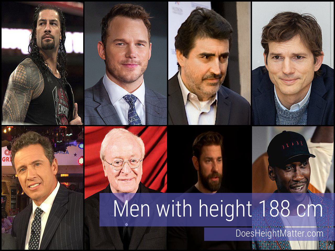 188 cm Male Celebrities