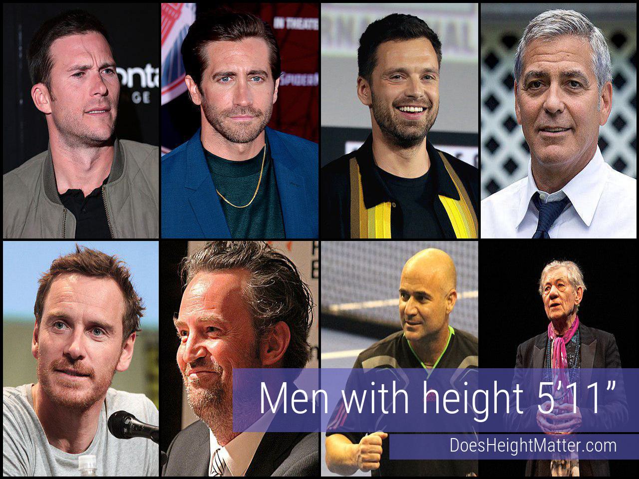 Male celebrities who are 5 ft 11