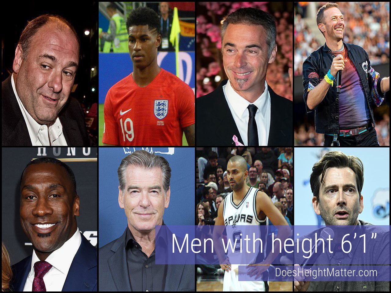 Male celebrities who are 6 ft 1