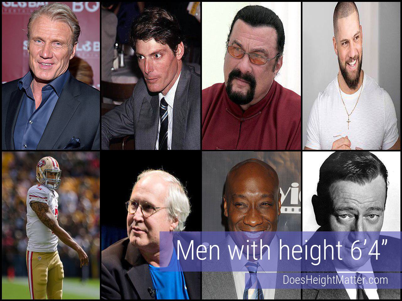 Male celebrities who are 6 ft 4